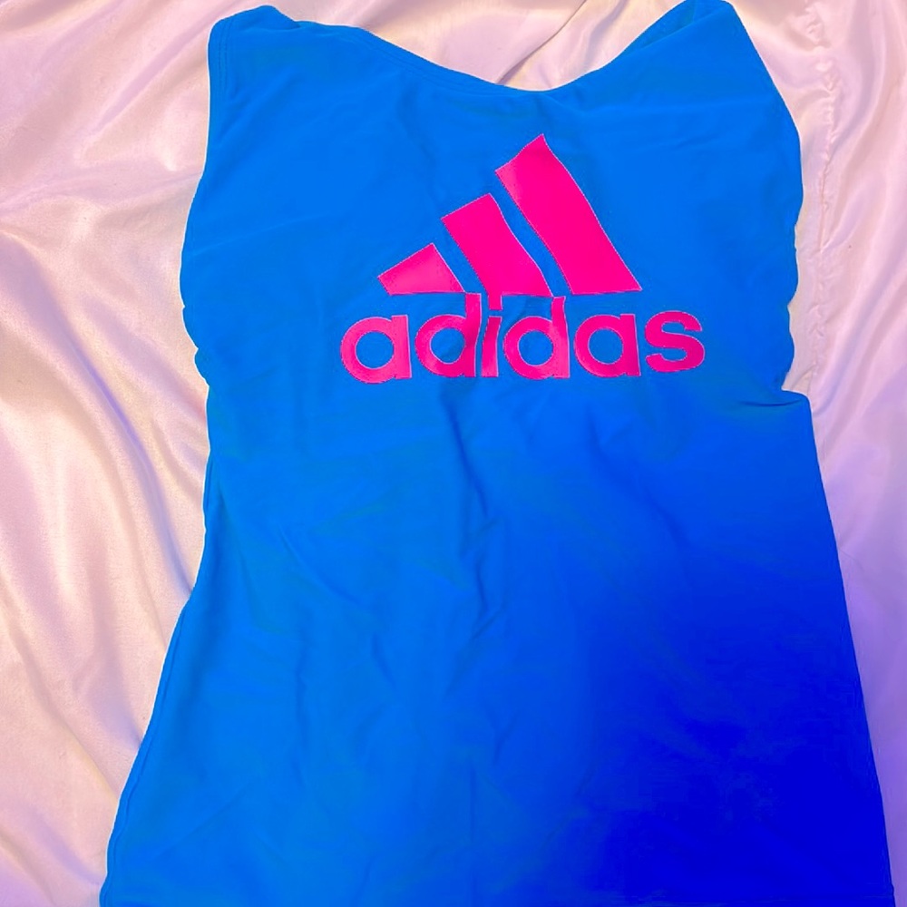 Adidas SwimSuit TOP Blue and Pink